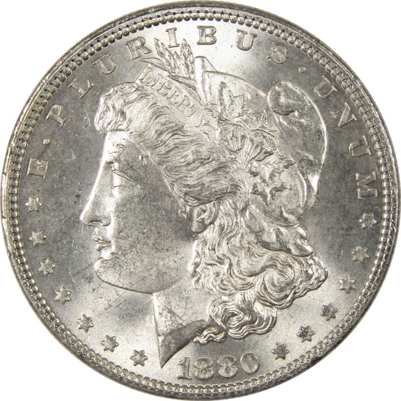 1880 Morgan Dollar BU Choice Uncirculated Silver $1 Coin