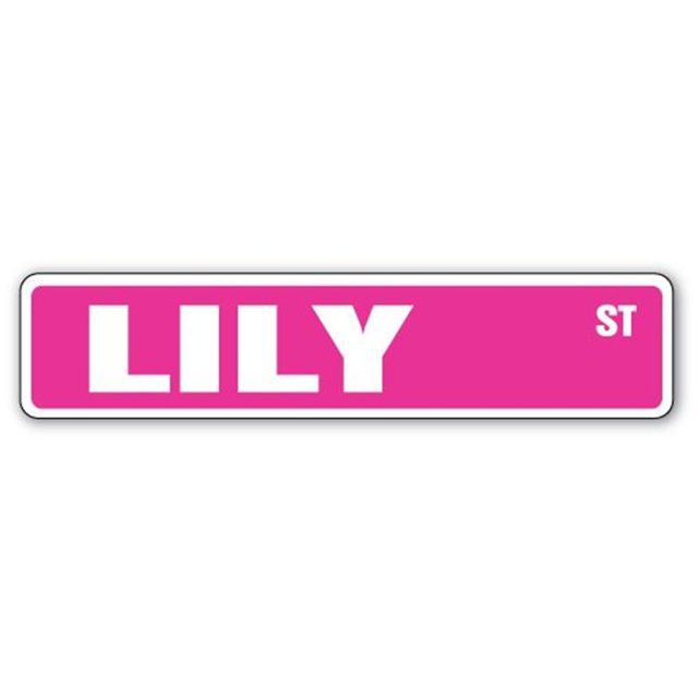SignMission SS-LILY Panneau de Rue Lily 4 x 18 Po.