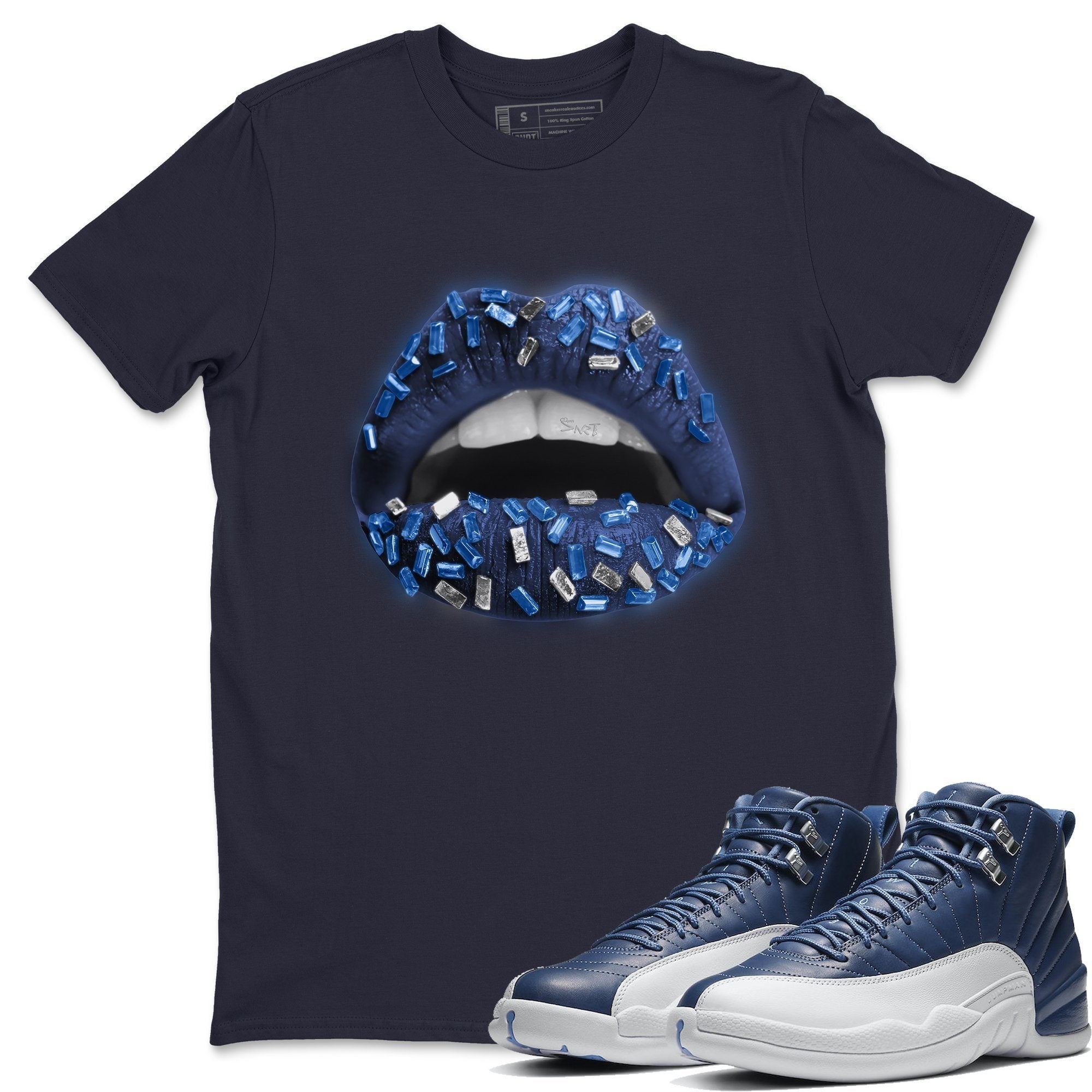 indigo blue jordan shirt