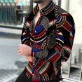 thumbnail image 1 of Camisas geométricas para hombre, camisas de moda, camisas hawaianas de manga larga, blusas de playa, ropa para hombre, camisas con grafiti, ropa de calle, 1 of 6