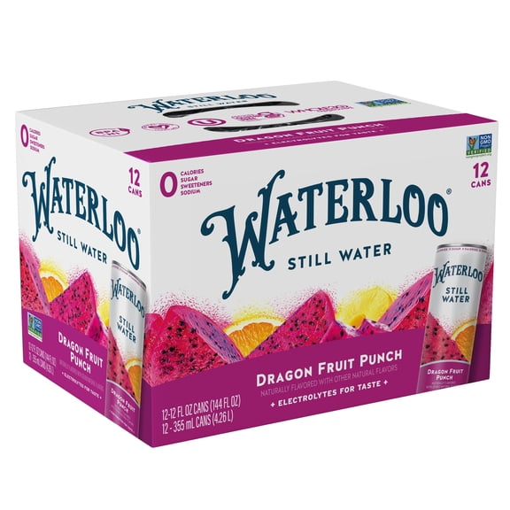 Waterloo Sparkling Water Dragonfruit Peach 144 fl oz (Pack Of 2)