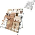 thumbnail image 1 of NEESEEYEE 6 Tier Wire Magazine Rack - Comic Book Rack Wide Wire Tabletop Display Rack for Exhibitions Office Table Top Book Brochure Literature Comic Greeting Card Shelf Holder Stand, 1 of 8