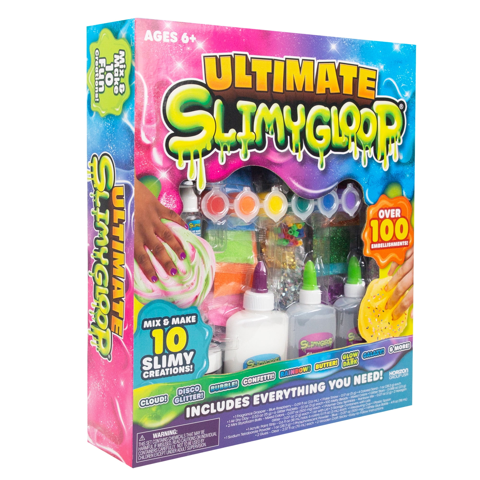 SLIMYGLOOP Ultimate D.I.Y. Slime Kit for Kids, Makes Over 10 Slime