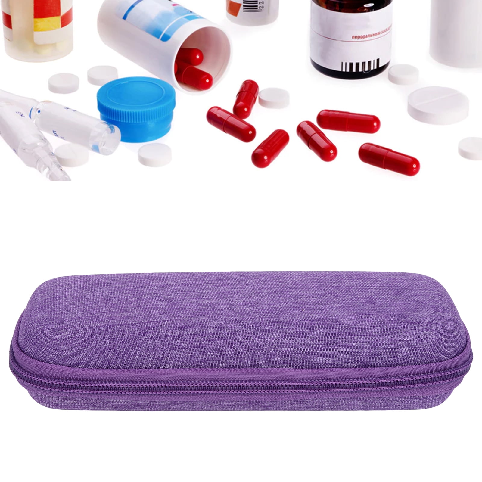 Amonsee Insulin Cooler, Simple Portable Diabetes Travel Case Multi