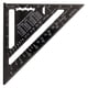 thumbnail image 1 of Regla triangular de ángulo recto para carpintería de aleación de aluminio de 7 pulgadas, color negro, 1 of 12