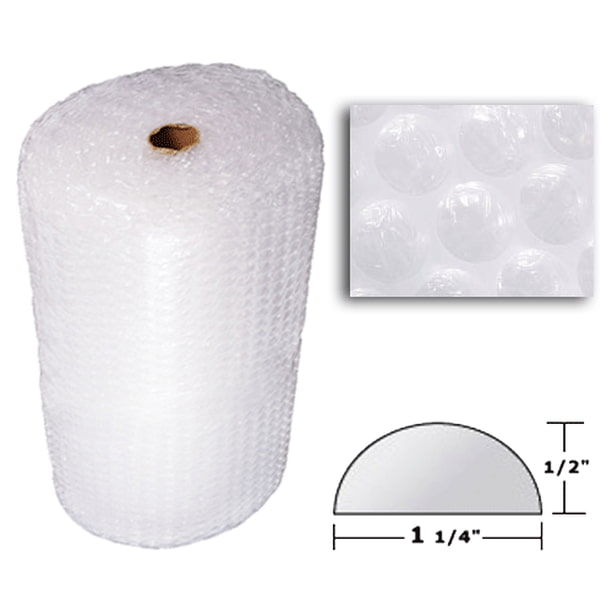 Bubble Cushioning Wrap Roll 48" Wide x 65 Ft Large 1/2" Bubbles
