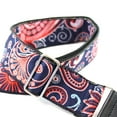 thumbnail image 2 of JK-02 Vintage Modern Red, White & Blue Paisley Design With Chrome Hardware & Leather Ends, 2 of 7