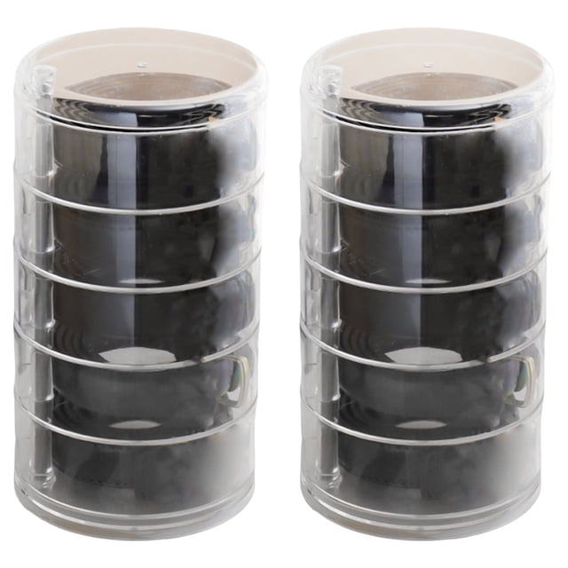 Organizador Giratorio de Cinturones de Varios Niveles - Vitrina Transparente para Cinturones, Collares y Joyas de Mujer - Estilo Contemporáneo