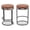 Orange, variant on Meridian Furniture Madison Black Vegan Leather Bar Stool (Set of 2)