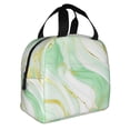thumbnail image 2 of Balery Green And Gold Abstract Marble Bolsa de Almuerzo Aislada – Caja de Almuerzo con Papel de Aluminio Grueso, Mantiene la Comida Fresca por 4 Horas, 2 of 8