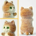 thumbnail image 2 of Muñecos de resina con forma de gato de dibujos animados, de mesa, bonitos animales de pie, decoración de resina, color naranja, 2 of 8