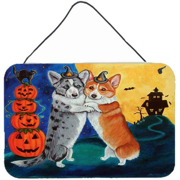 Corgi Halloween Scare Wall or Door Hanging Prints