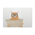 thumbnail image 3 of Cat Wearing Glasses Reading Newspaper On Toilet Funny Canvas Wall Art for Home Decor Ready-to-Hand, 3 of 18
