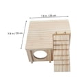 thumbnail image 2 of Expandable Wooden Small Animal Habitat Set for Hamster Rabbit Bunny House Small Animals Hideout Hut, 2 of 6