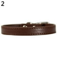 thumbnail image 2 of Walbest Soft Dog Collar,Handmade Genuine Puppy Collars, Adjustable Solid Leather Pet Neck Strap Choker for Small Medium Large Dogs (S, Coffee), 2 of 6