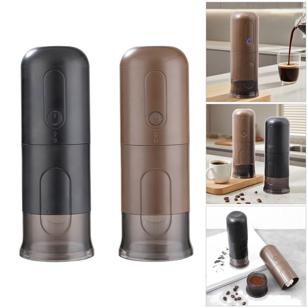 Electric Espresso Coffee Machine For Quick Brew Feature Detachable Parts Easy Perfect For Camping Business Trips