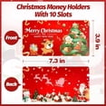 thumbnail image 3 of Christmas Money Holders, Cash Gift Card Holders Xmas With 10 Slots Christmas Gift For Men Women Girls Boys, Surprise Money Envelopes, Red, 3 of 6