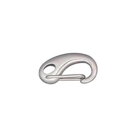

1 PC-Clasp self-closing hook stainless steel 19x10mm. Sold individually.