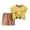 B0751-Brown, variant on Toddler Boy Clothes Outfits Kid Summer Hawaiian Print T-Shirt + Elastic Waist Pockets Elastic Shorts Cartoon Print Summer Pjs 5t 6t Children's Day Gift 2PCS Set ,5-6 Years