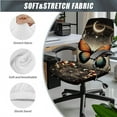 thumbnail image 3 of HELLHERO Butterfly Moon Print Office Chair Cover Set, Decorative Computer Chair Cover with Armrest Covers, Removable Washable Gaming Seat Protector, Easy Install, 3 of 6