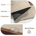 thumbnail image 6 of 3'x5' Rug for Living Room Bedroom, Vintage Coffee Time Washable Area Rugs Non-Slip Carpet Mats, Farmhouse Desserts Beige Burlap Indoor Low Pile Area Rug Runner for Kitchen, Mudroom, 6 of 8