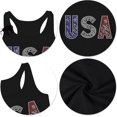 thumbnail image 2 of USA Tank Tops Women: Flag Sequin Tank Patriotic Shirts 4th of July Sleeveless T Shirt Summer Casual Bling Tops, 2 of 6