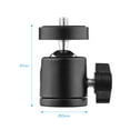 thumbnail image 2 of 1pc Mini Swivel Ball Head Tripod Head 360 Degree Rotating Mount Base Adapter with Universal 1/4 Inch Screw Mounts for DSLR Camera DV Tripod Monopod Light Stand, 2 of 7