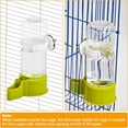 thumbnail image 5 of ACDANC Automatic Bird Water Dispenser 2 Pcs No Mess Parrot Cage Water Feeder Drinker Suspended Bird Drinking Device Parakeet Cage Accessories (Green), 5 of 9
