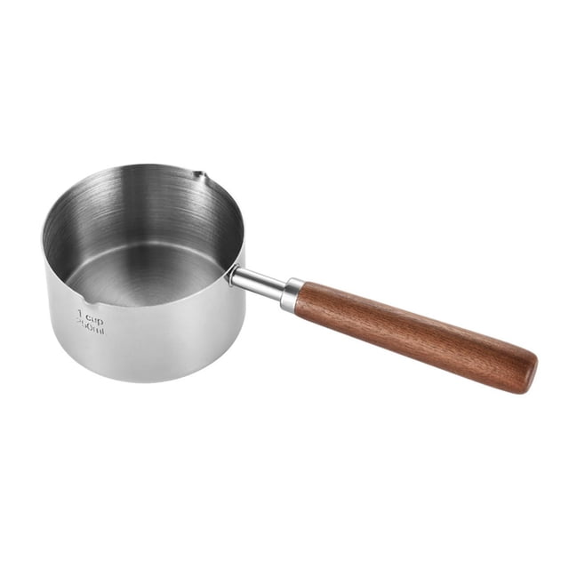 Mini de acero inoxidable, para cocinar Olla pequeña para sopa Utensilios de cocina pequeños con de vertido doble Tazas para sin soporte Gloria mini cacerola