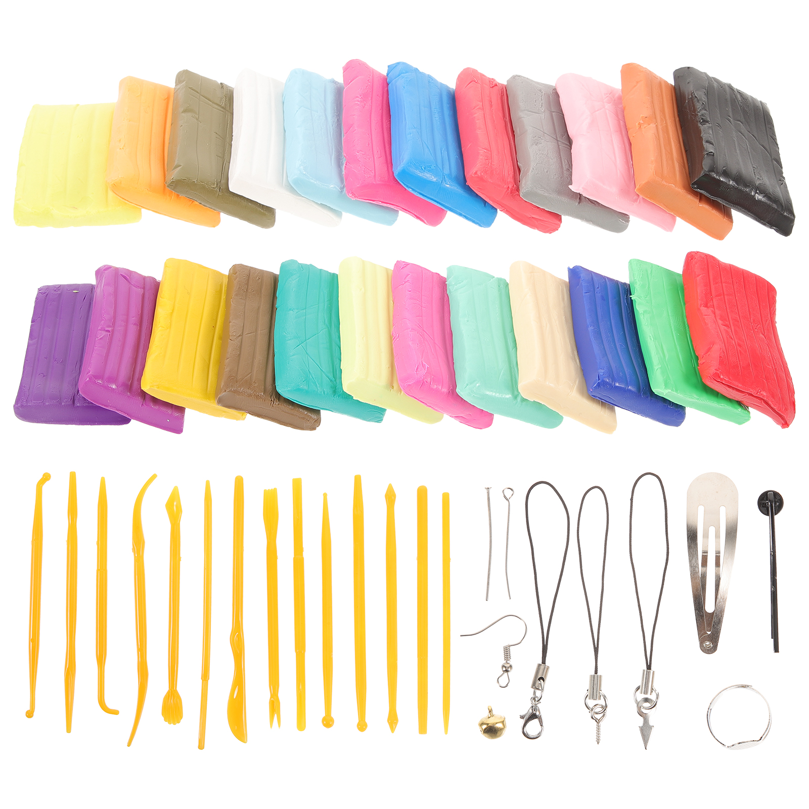 DIY Clay Kit with Sculpting Tools for Polymer Clay Crafts Assorted Color Great for Playing 1 Set