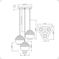 thumbnail image 3 of 2757-03-04-Forte Lighting-Callisto - 3 Light Pendant In Transitional Style-16.25 Inches Tall and 15.25 Inches Wide-Black Finish, 3 of 3