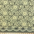 thumbnail image 2 of Stretch French Lace Embroidered Floral Florence 58" Wide Fabric (Maize), 2 of 3