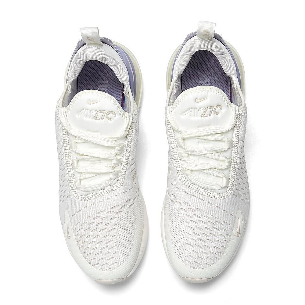 Nike Air Max 270 trainers in sail white and oxygen purple
