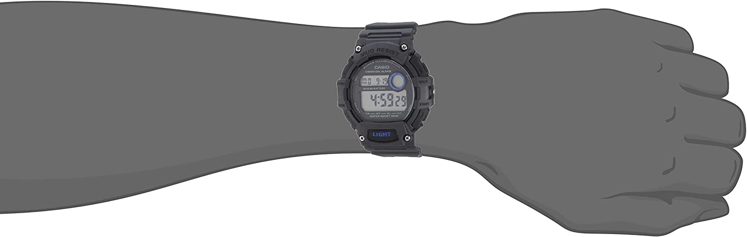 Casio Men's Heavy Duty Mud-Resistant Digital Watch, Grey TRT110H-8AV