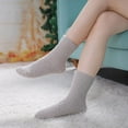thumbnail image 2 of Womens Fuzzy Socks Cozy Fluffy Winter Warm Slipper Socks Microfiber Soft Home Sleeping Socks, 2 of 12