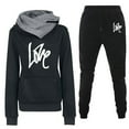 thumbnail image 3 of Women's Casual Sportswear Set Heartbeat Frequency Print Hoodie Tracksuit Fashionable Clothing Women Jumpsuit Romper for Women Dressy And Pants Womens Pantsuit Fall Pant Suits for Women Sequin Suits, 3 of 3