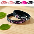thumbnail image 7 of Uuiauoio Breast Cancer Silicone Bracelets Ribbon Breast Cancer Awareness Bracelets Prevention Month Activity Jewelry Gifts ,for Events and Daily Use,Caring For Women's Health Promotion Bracelet, 7 of 7