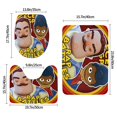thumbnail image 3 of Hello Neighbor Juego de 3 alfombras de baño de coral fleece: tapete de baño + alfombra de inodoro en forma de U + funda de tapa de inodoro en forma de O, 3 of 6