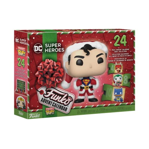 Calendario de Adviento Funko Pop! DC Super Héroes 2023 con 24 bolsillos