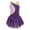 Purple, variant on Kids Girls Mesh Splice Ballet Dance Tutu Dress Ice Skating Competition Costume Leotard Green 6
