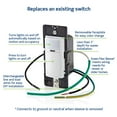 thumbnail image 4 of Interruptor de luz con sensor de movimiento Leviton DOS02-LW 2A blanco, 4 of 9