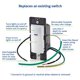 thumbnail image 4 of Interruptor de luz con sensor de movimiento Leviton DOS02-LW 2A blanco, 4 of 9