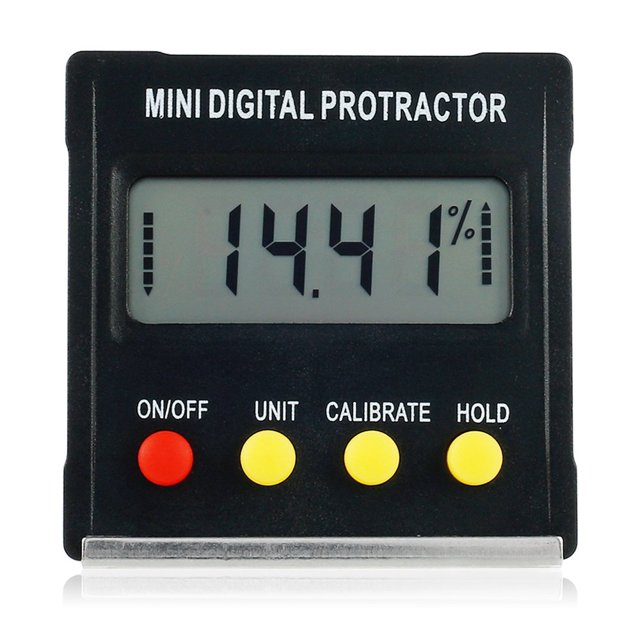 Digital Level Protractor Inclinometer Magnetic Level Angle Meter Precise Measurement Angle Finder Level Box with LCD Display Angle Measuring Tool