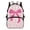 Pink Leopard Cow Bow, variant on Jeiento Tan Camo Brown Bow Schoolbag for High School 17 Inch Two Side Elastic Pockets Front Quick Access Zipper Backpack Book Bag for Teens