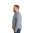 thumbnail image 4 of Big Kong Camisa Tallas Grandes Hombre Cuadros Azul Marino Manga Larga, 4 of 5