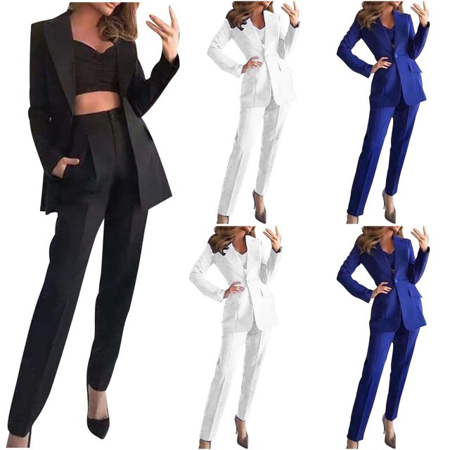 Tidyack , en Solde, Hauts Décontractés pour Femmes à Col Rabattu, Ensemble Sans Manches, Ensemble 3 Pcs à Manches Longues, Pantalon Long, Usage Quotidien, Style de Rue, Mélange de Coton Doux / 95 % Polyester, 5 % Spandex, Noir