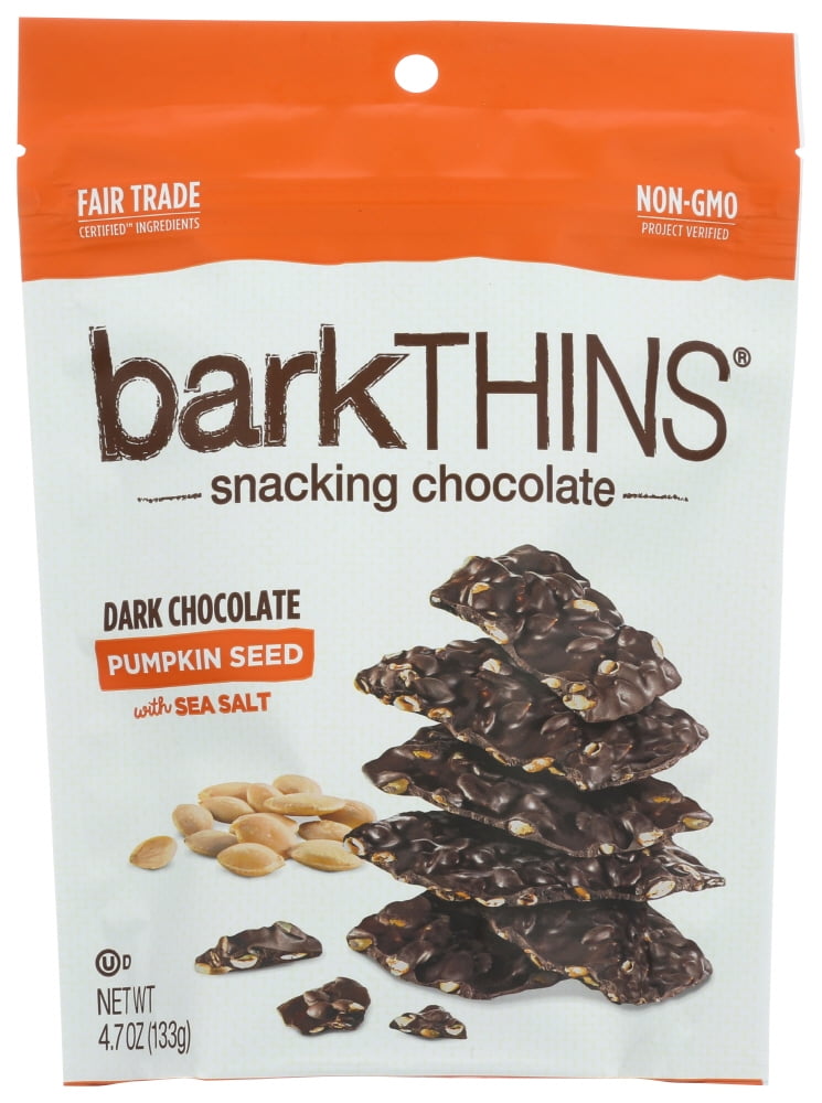 Hershey’S Bark Thins Dark Chocolate Pumpkin Seed with Sea Salt, 4.7 ozbag