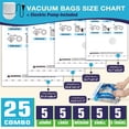 thumbnail image 2 of AGALI 25 Pack Vacuum Storage Bags with Electric Pump, Space Saver Bag for Clothes, Mattress, Blanket, Duvets, Pillows, Comforters, Travel, 2 of 8