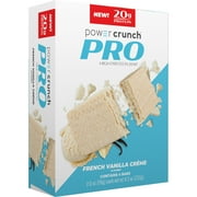 Power Crunch PRO French Vanilla Cream High Protein Bar, 20g Protein, 2 oz, 4 Ct