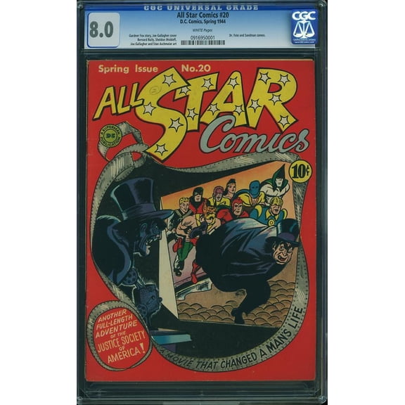 All Star Comics #20 - CGC 8 Comic Book